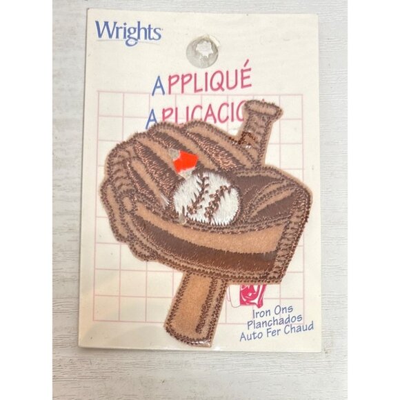 Wrights Sports Iron On Appliqué Patches Lot Soccer Ice Skate Hockey Baseball - Picture 5 of 9